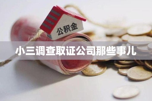绩溪小三调查取证公司那些事儿
