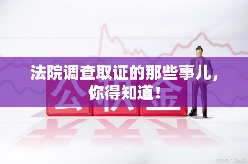 绩溪法院调查取证的那些事儿，你得知道！